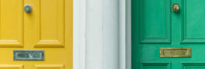 spraying doors and windows
