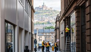 commercial spray painters Edinburgh